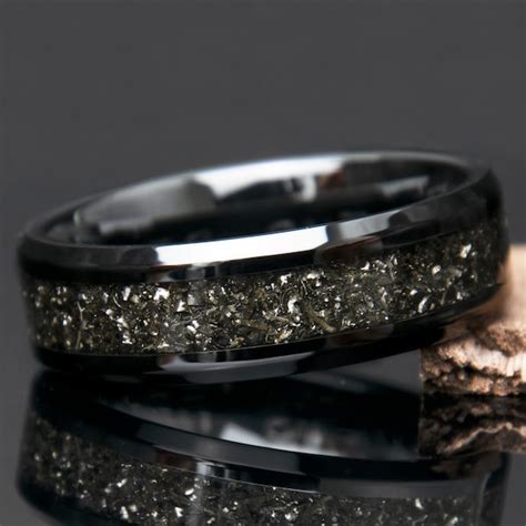 Meteorite Ring - Etsy