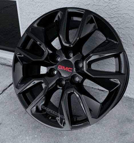 Gloss Black Gmc Sierra Yukon Rst Style Wheels Set X