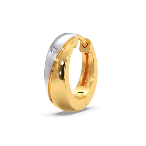 Mens Gold Hoop Earrings