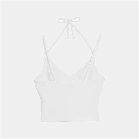 Puma Classics Ribbed Womens Crop Top White 624255 02