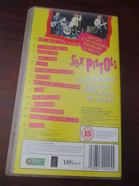 Sex Pistols Live In Winterland Vhs For Sale Online Ebay