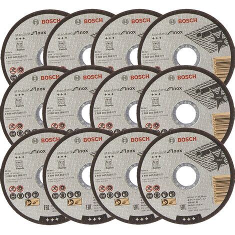 12x Bosch 115mm 1mm Thin Slit Cutting Discs Blades Inox Rapido 4 5