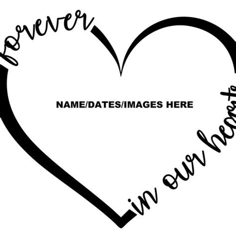 Forever In Our Hearts SVG Cut File For Cricut Silhouette Etsy