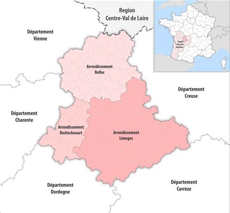 Les Arrondissements Du D Partement De La Haute Vienne