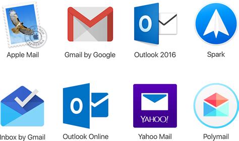 Download Help For 8 Email Clients - Gmail Transparent Email Logos ...