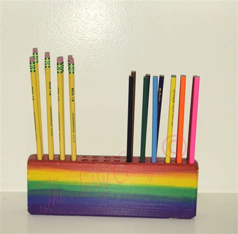 Pencil Holder Colored Pencil Holder Teachers Pencil Holder Etsy