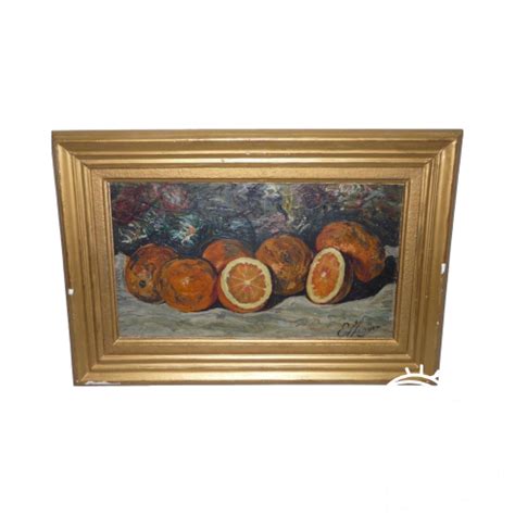 Tableau Peinture Hsp Nature Morte Oranges Sign Effinger L On Jules