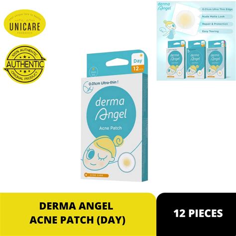 derma angel acne patch day  pieces ultra thin shopee malaysia