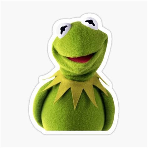 "Kermit the frog meme smiling" Sticker for Sale by Omeris | Redbubble