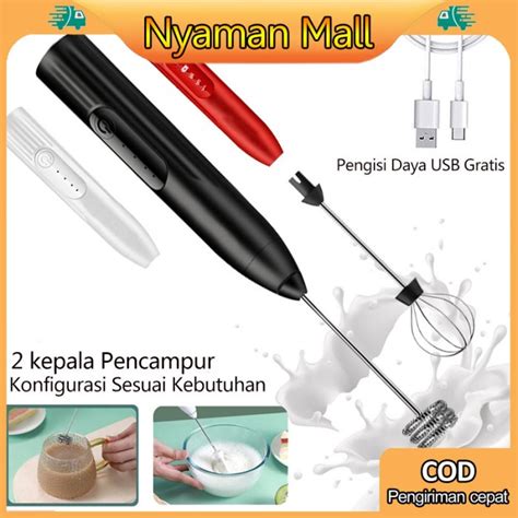 Jual Hand Mixer Mini Pengaduk Kopi Elektrik Kocokan Kopi Pengaduk