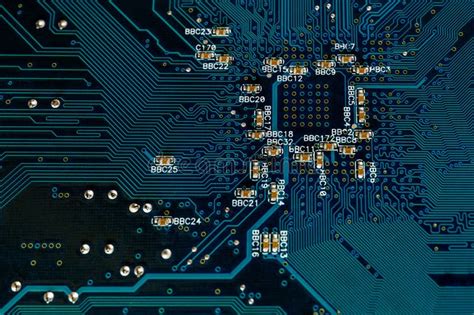 Blue PCB Stock Image Image Of Device Production Rohs 8220431