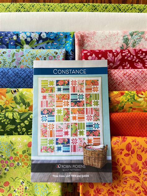 Constance Quilt Kit With Wild Blossoms Fabric By Robin Pickens Etsy