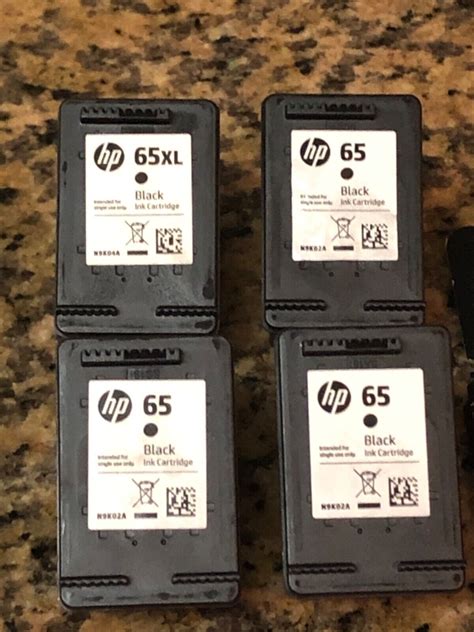 Hewlett Packard 65 Empty Black Ink Cartridges 1 Open Box 3 Reg 1 Xl