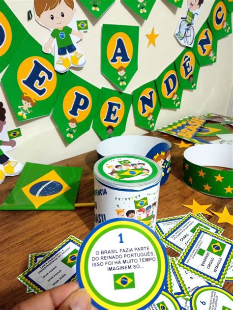 Independência do Brasil Kit de atividades ludicas e decoração da sala