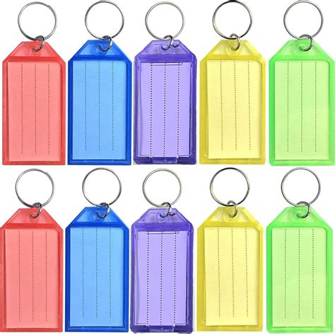 Pcs Key Tags With Labels And Key Rings Organize And Identify Your