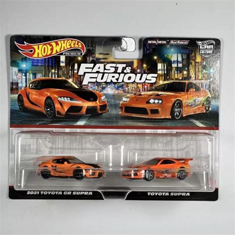 HOT WHEELS PREMIUM Fast Furious Toyota Supra Confezione Da HKF