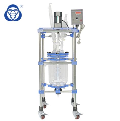 L Laboratory Jacketed Glass Reactor Chemistry Batch Chemical Reactor