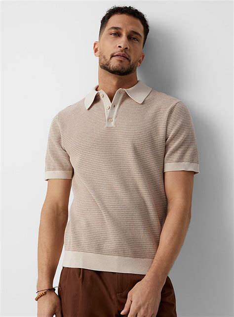 Retro Stripe Knit Polo Le 31 Simons