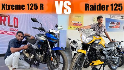 New Hero Xtreme R Vs Tvs Raider Which Is Best In Youtube