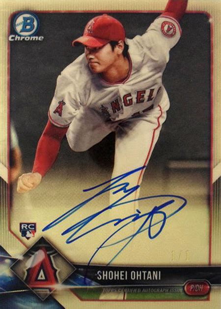 2018 Bowman Chrome Shohei Ohtani Superfractor Autograph How Much