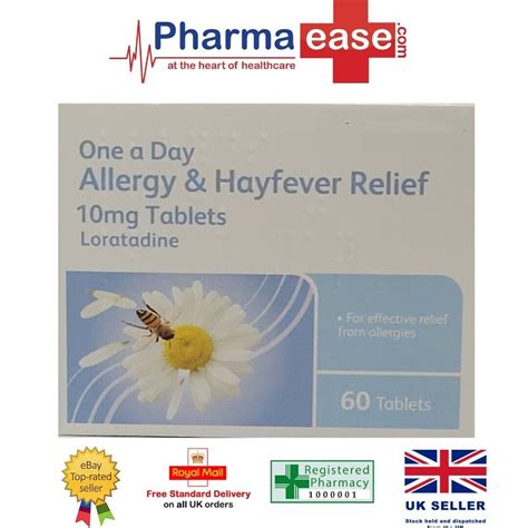 Loratadine 10mg Hay Fever Allergy Relief 60 Tablets EBay