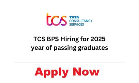 Tcs Bps Hiring Fresher Can Apply Entry Level Career Opportunities