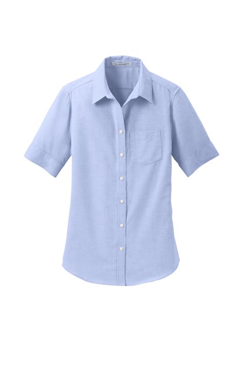 Port Authority ® Womens Short Sleeve Superpro ™ Oxford Shirt Product