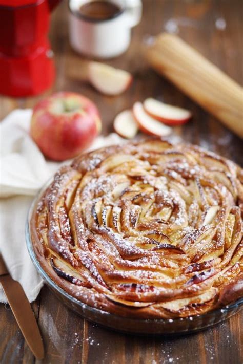 Tarte briochée aux pommes chefNini Recette Tarte sans pate Tarte