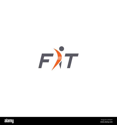 fit logo design vector people active logo stock vector image art alamy