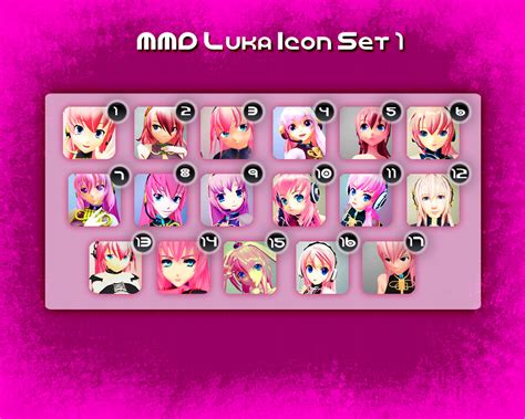 Mmd Luka Icon Set 1 By Xoriu On Deviantart