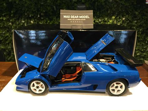 1 18 AUTOart Lamborghini Diablo SV R Blu LeMans 79148MGM Max Gear