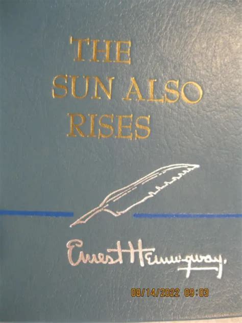 THE SUN ALSO Rises By Ernest Hemingway 1954 Renewal Vintage Book