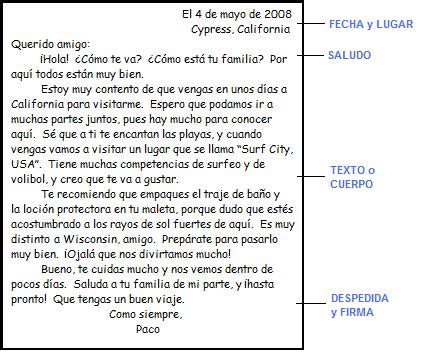 Cómo escribir una carta Sra MdeE de la AdeO