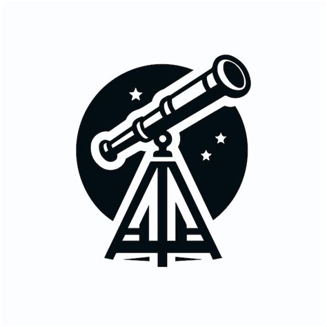 Telescope Logo Vector Premium AI Generated Vector