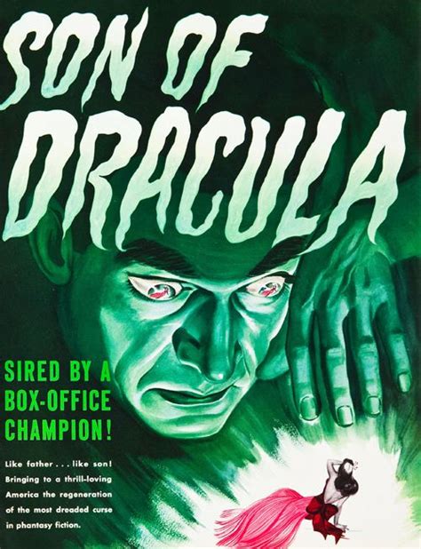 Son Of Dracula Early Horror Posters Sci Fi Horror Movies