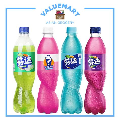 Fanta Limited Edition Refreshing Sodas Soft Drinks Soda Apple Sour Baobab Peach Jasmine