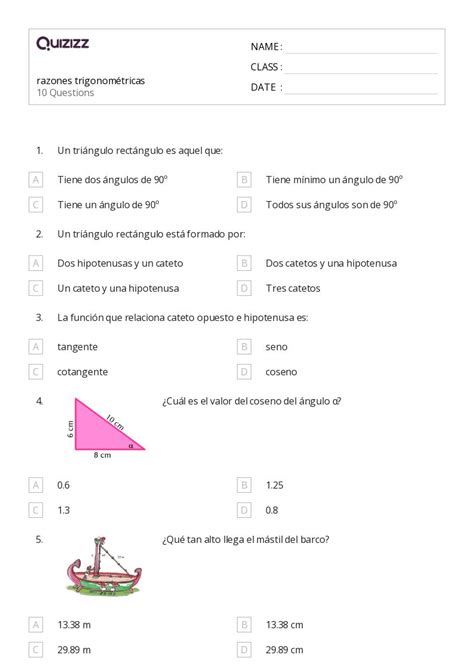 50 Razones Y Tasas Hojas De Trabajo Para Grado 4 En Quizizz Gratis E