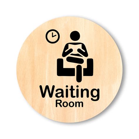 Sign System Waiting Room Papan Tanda Ruang Tunggu Kantor Lazada