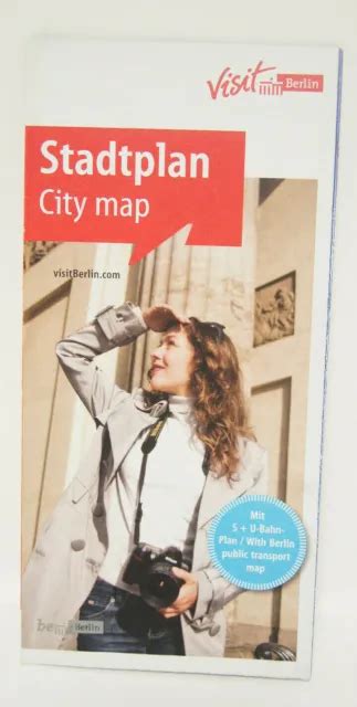 STADTPLAN MAPPA CITTÀ visita Berlino mappa guida souvenir opuscolo