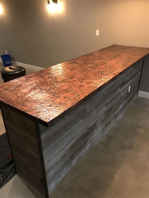 Custom Copper Bar Tops - Unique Home Decor