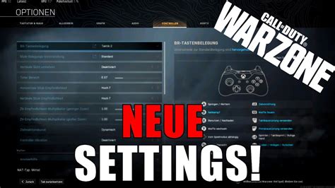 BESTEN SETTINGS für WARZONE Sensi FOV Grafik etc