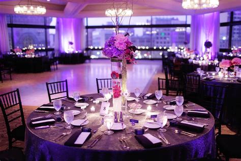 Black And Silver Wedding Reception