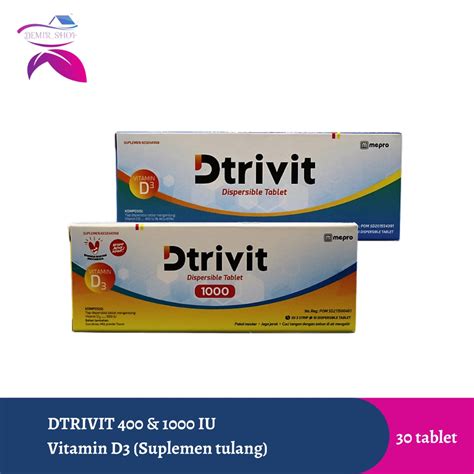 Jual Dtrivit Vitamin D3 400 Iu And 1000 Iu Meningkatkan Fungsi Imun