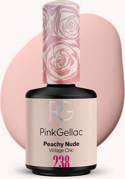 Pink Gellac Peachy Nude Gellak Vegan Perzik Glanzend Ml