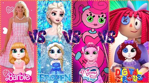 My Talking Angela’m 2 Frozen 2 ️ Vs Ragatha Vs Mommy Long Legs Vs Barbie In Angela 2 Cosplay