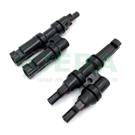 Solar PV T Type 2 To 1 Mc4 Branching Connector China 2 To 1 Mc4 T