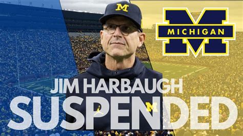 Breaking News Jim Harbaugh Suspended By Ncaa Youtube