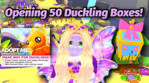 Adopt Me Opening 50 Duckling Boxes Spring Fest Week 3 Update YouTube