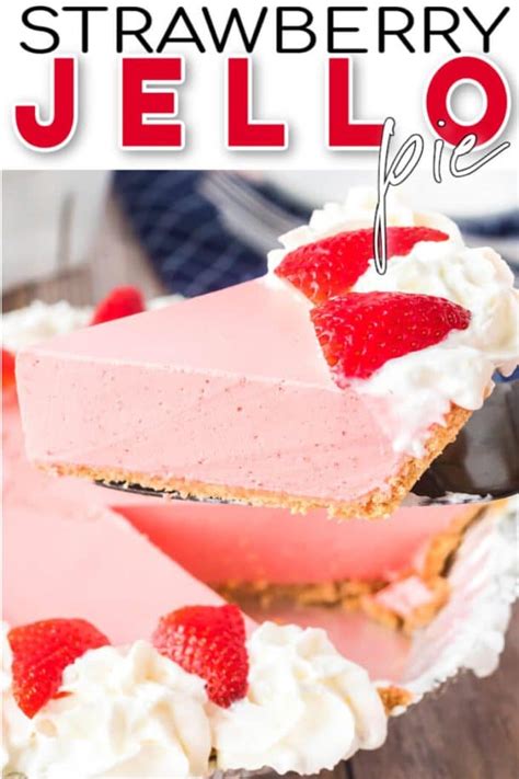 Strawberry Jello Pie Mama Loves Food