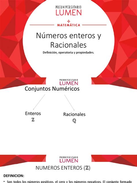 1 1 A B Numeros Enteros Y Racionales Download Free Pdf Número